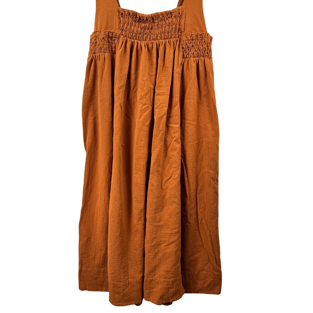 Free People Rust Brown Midi Dress - Picture 4 of 16